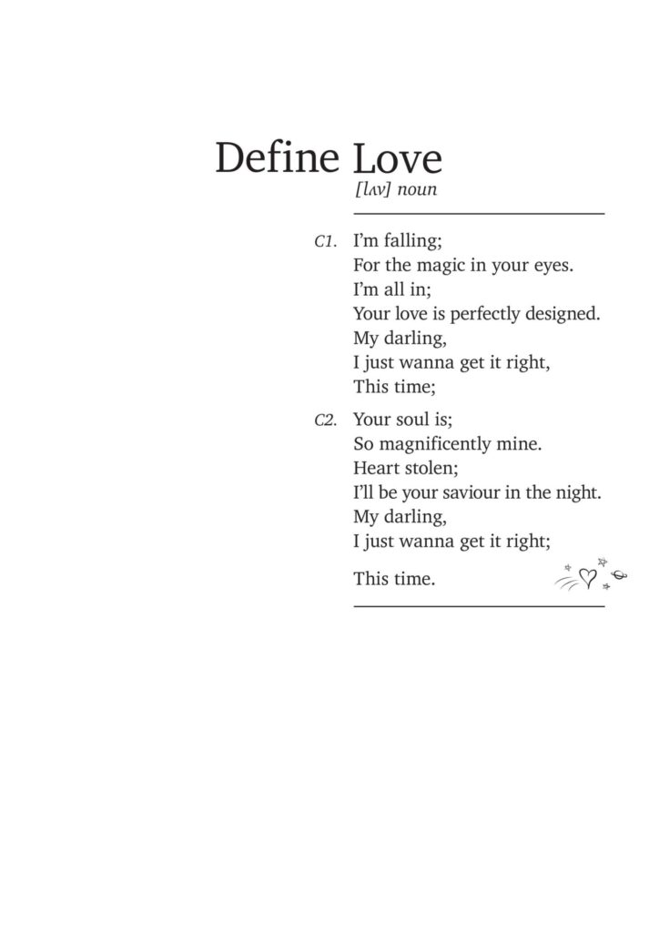 Luke White Define Love T shirt Design